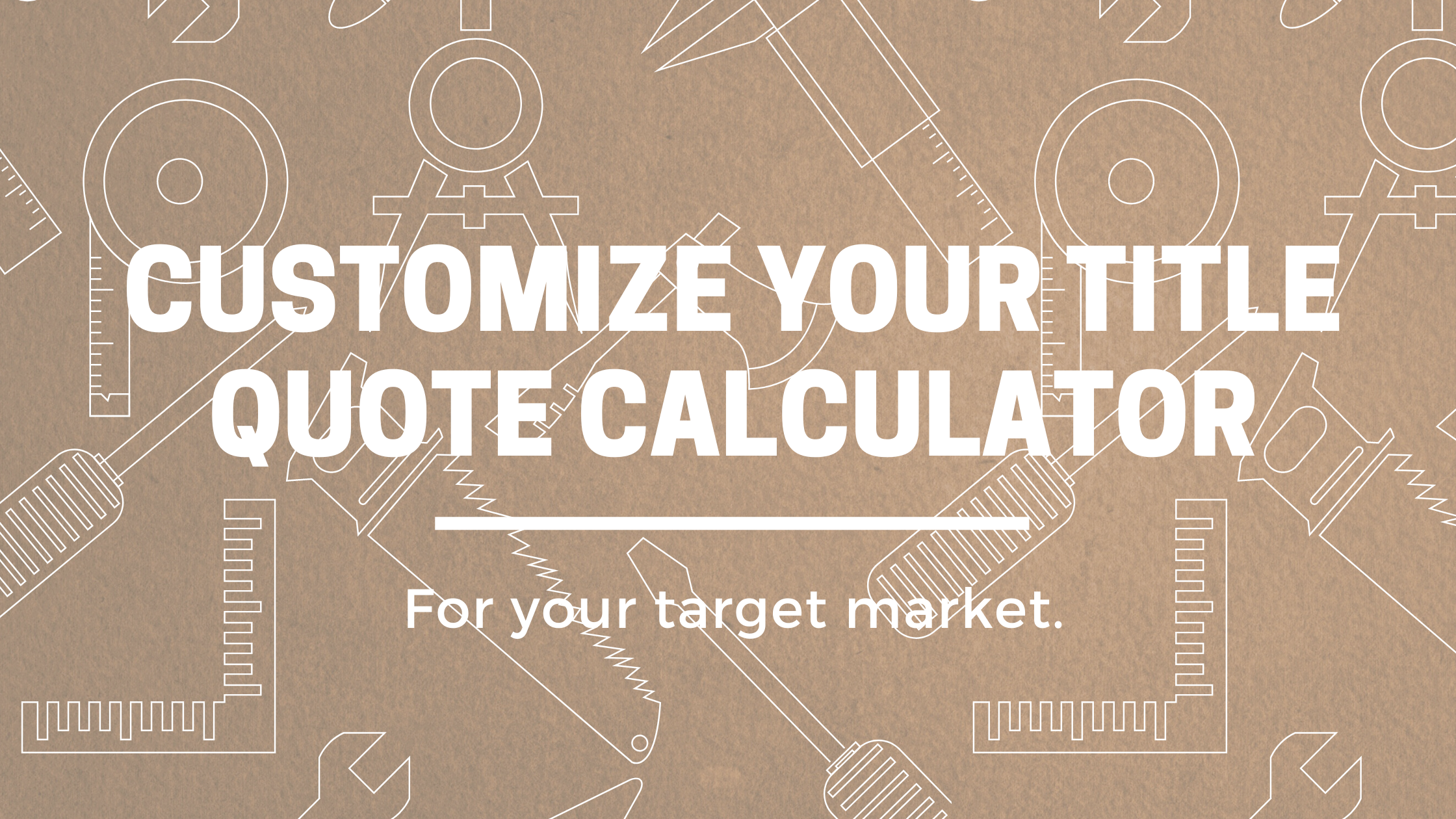Customize your title insurance calculator