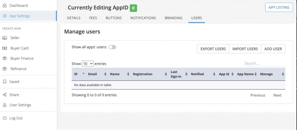 Add Users to your Closing Cost Calculator