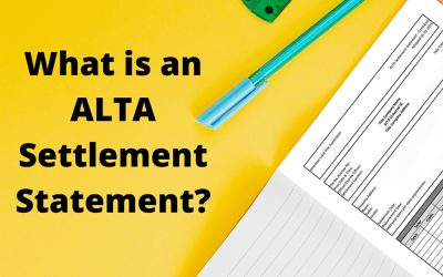 What is an ALTA Settlement Statement and how to read the one?