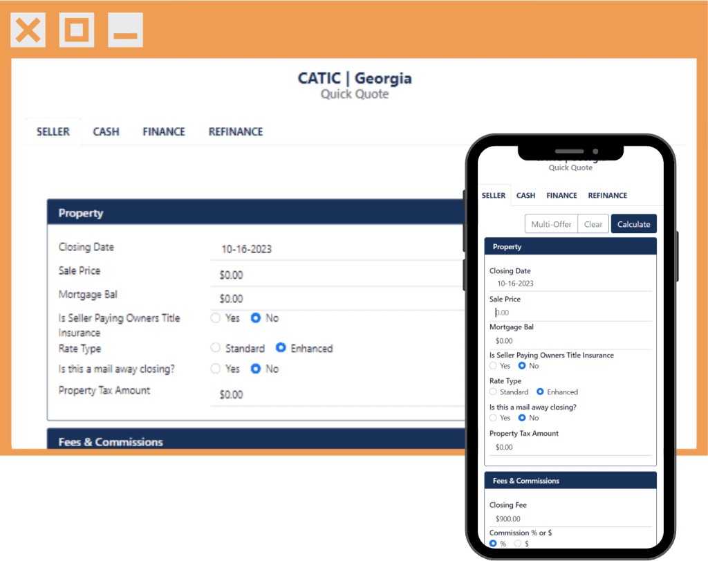 Net Sheet Desktop and Mobile Dashboard